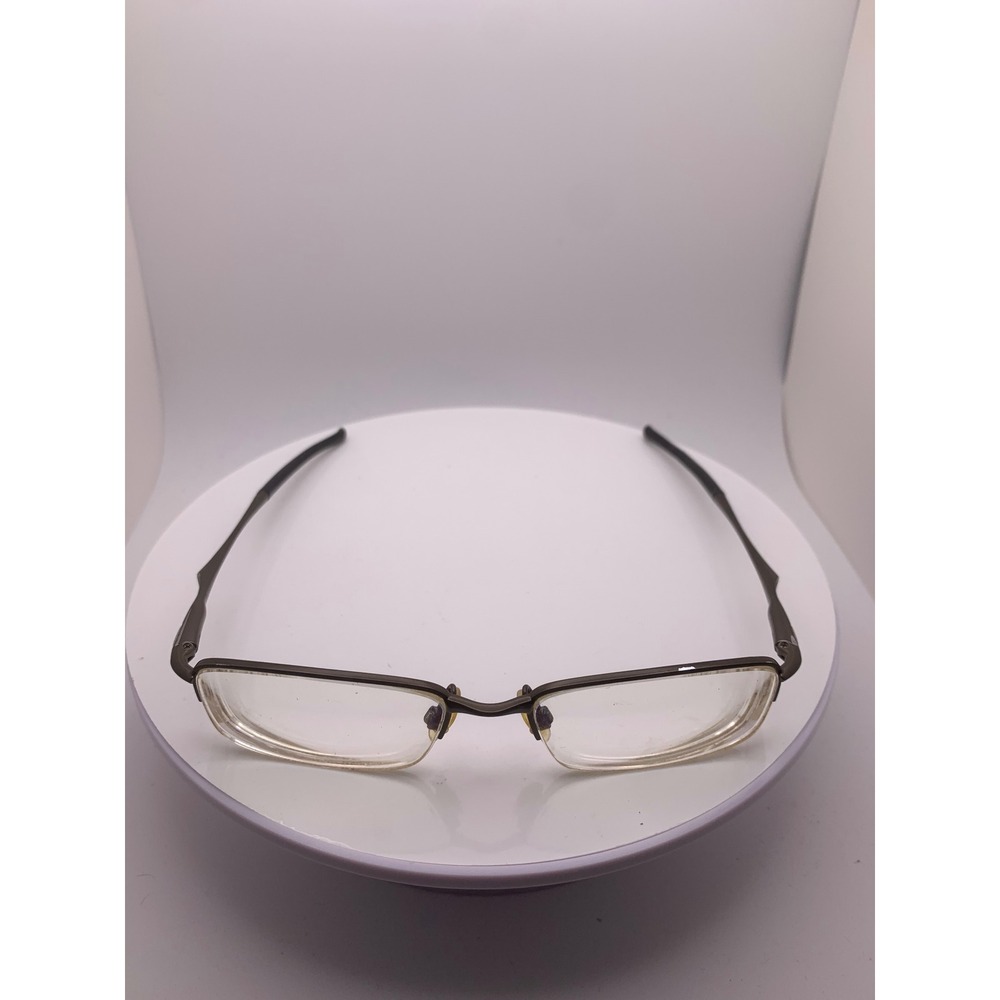 Oakley Clubface Eyeglasses Pewter Semi Rimless Rectangular Unisex Frames Only